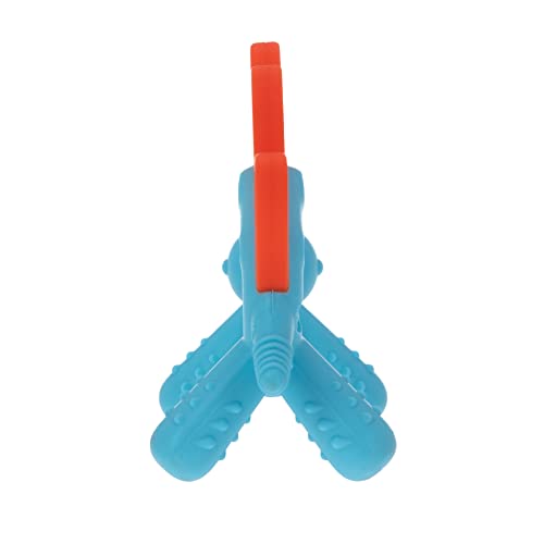 Nuby Geo Zoos Massaging Teether - Baby Teething Toy - Soft Easy Grip - 3+ Months - Elephant