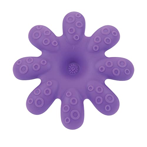 Nuby Geo Zoos Massaging Teether - Baby Teething Toy - Soft Easy Grip - 3+ Months - Elephant