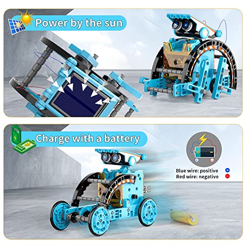Lucky Doug Toys for Ages 8-13, 12-in-1 STEM Solar Robot Kit Toys Gifts for Kids 8 9 10 11 12 13 Years Old, Educational Building Science Experiment Set Birthday for Kids Boys Girls