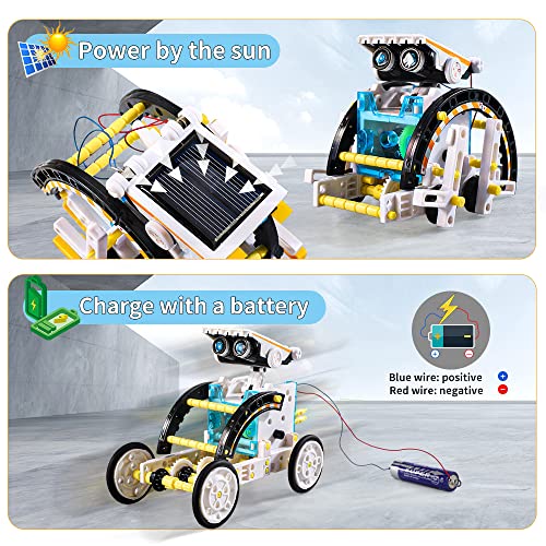 Lucky Doug Toys for Ages 8-13, 12-in-1 STEM Solar Robot Kit Toys Gifts for Kids 8 9 10 11 12 13 Years Old, Educational Building Science Experiment Set Birthday for Kids Boys Girls