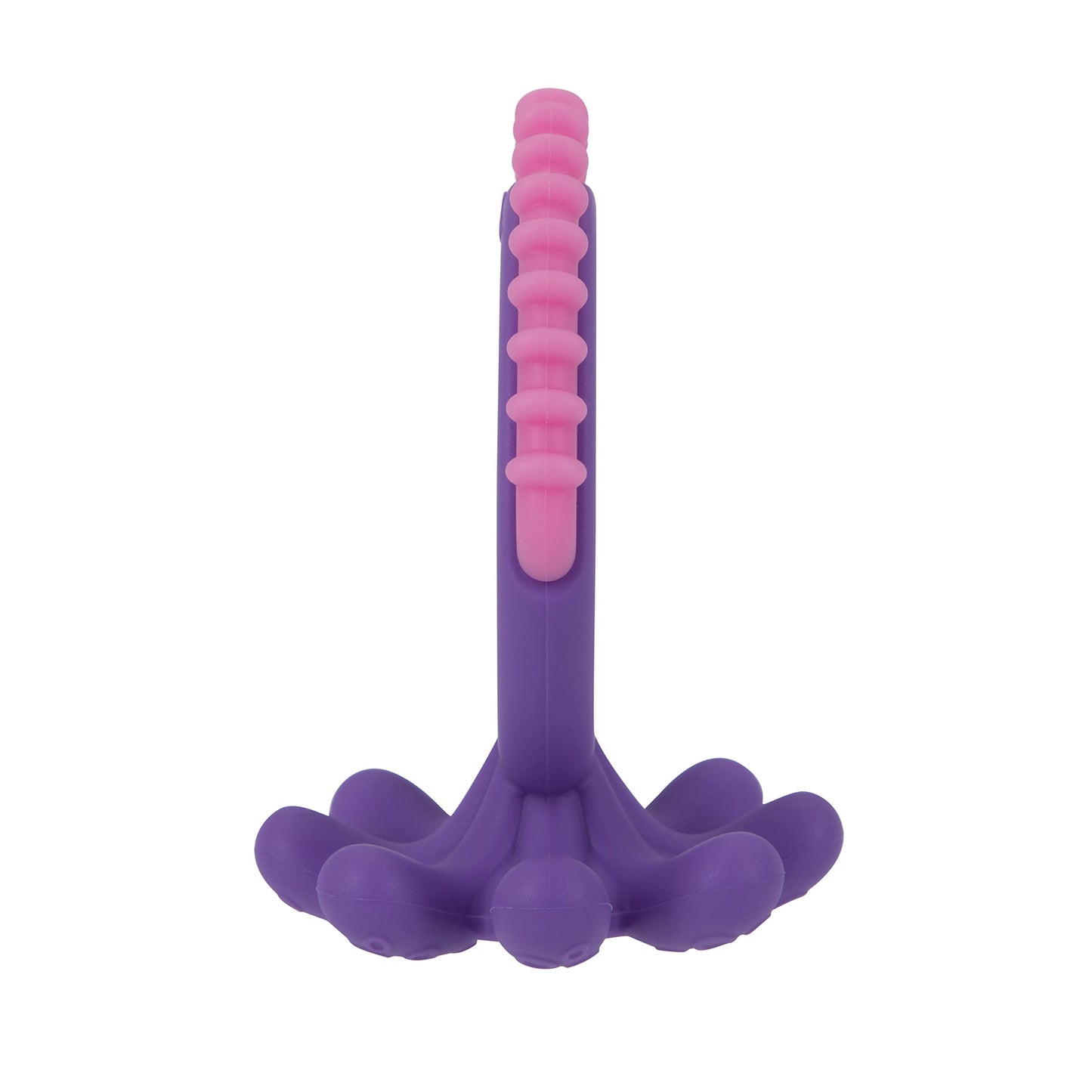 Nuby Geo Zoos Massaging Teether - Baby Teething Toy - Soft Easy Grip - 3+ Months - Elephant