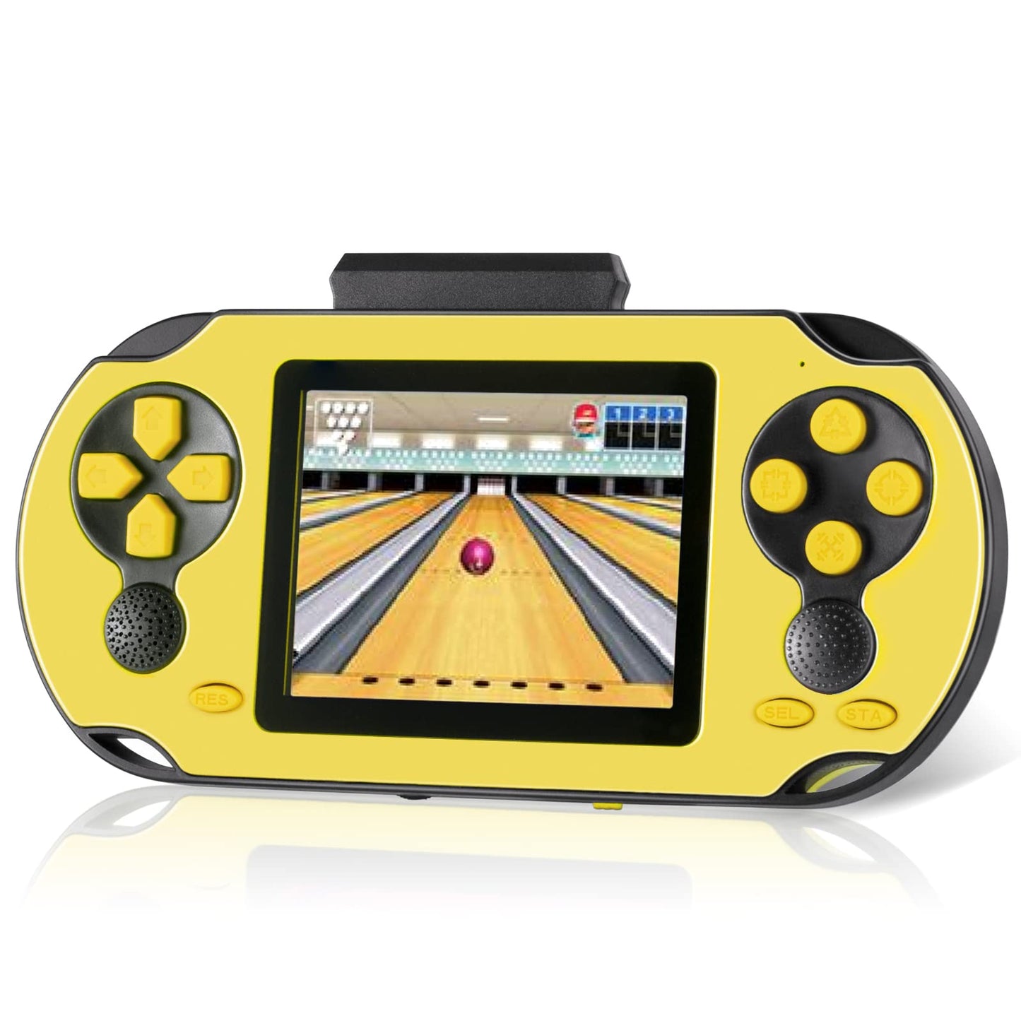 16 Bit Handheld Game for Kids Adults, 3.0'' Large Screen Preloaded 230 HD Classic Retro Video Games with USB Rechargeable Battery & 3 Game Cartridges for Birthday Gift for Kids 4-12 (Blue)