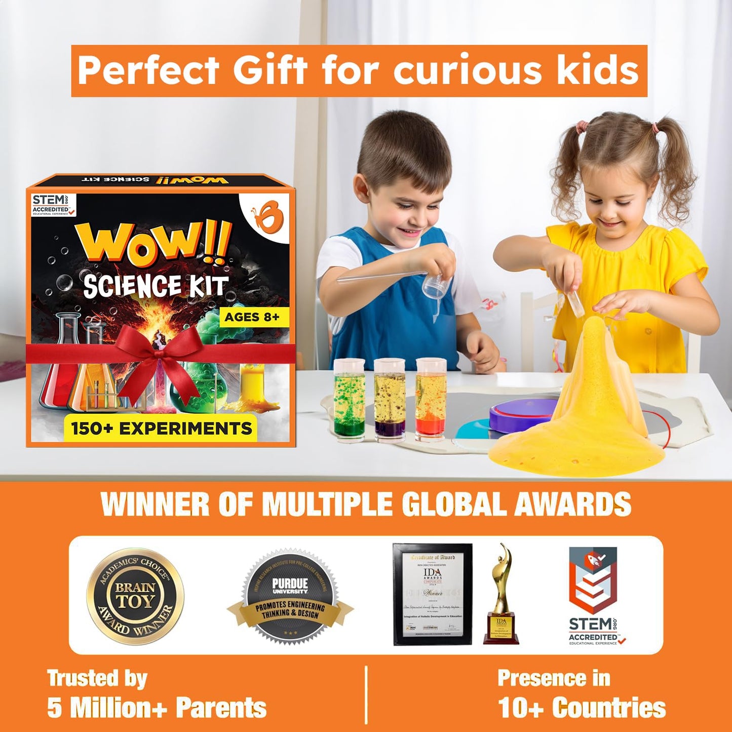 Butterfly EduFields 150+ Girls Science Kit for Kids 8-12 Ages 8 9 10 11 12 Years | Girls Science Experiments | Birthday for Girls | Girls Toys | Fun STEM Learning and Educational Toys