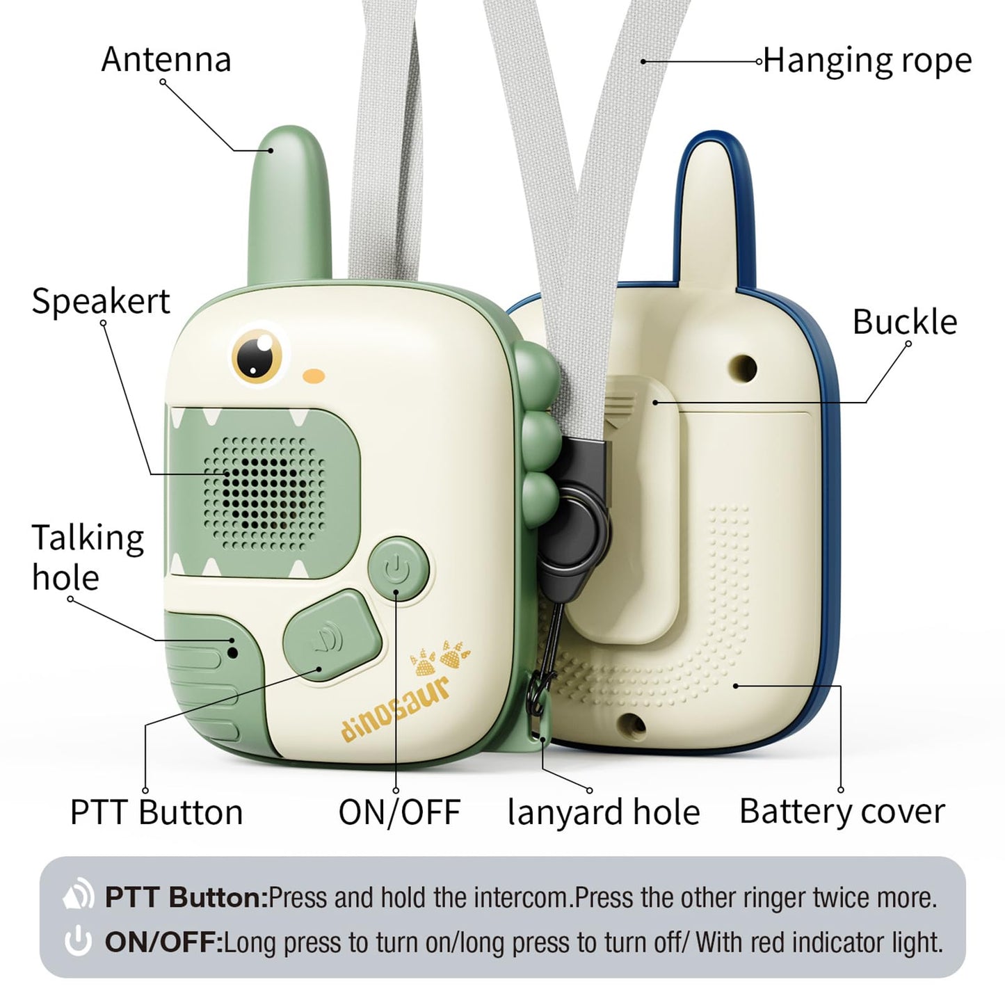 Walkie Talkies Toys for Girls:Unicorn Toys 2 Pack Birthday Gifts for 3 4 5-7 8 Year Old Girls Toy for 4 5 6 7 8-10 Year Old Camping Outdoor Games,Christmas Stocking Stuffers for Girls Kids