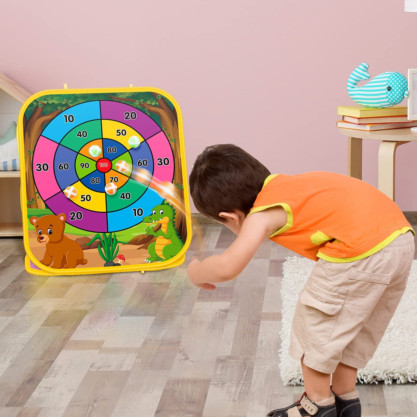 Bean Bag Toss Game for Kids - Cornhole Board Outdoor Toys for Toddlers -Party Activities Carnival Outside Yard Backyard Beach Lawn Games Toy for Kid Boys Girls Age 3 4 5 6 7 8 Year Old Birthday Gifts