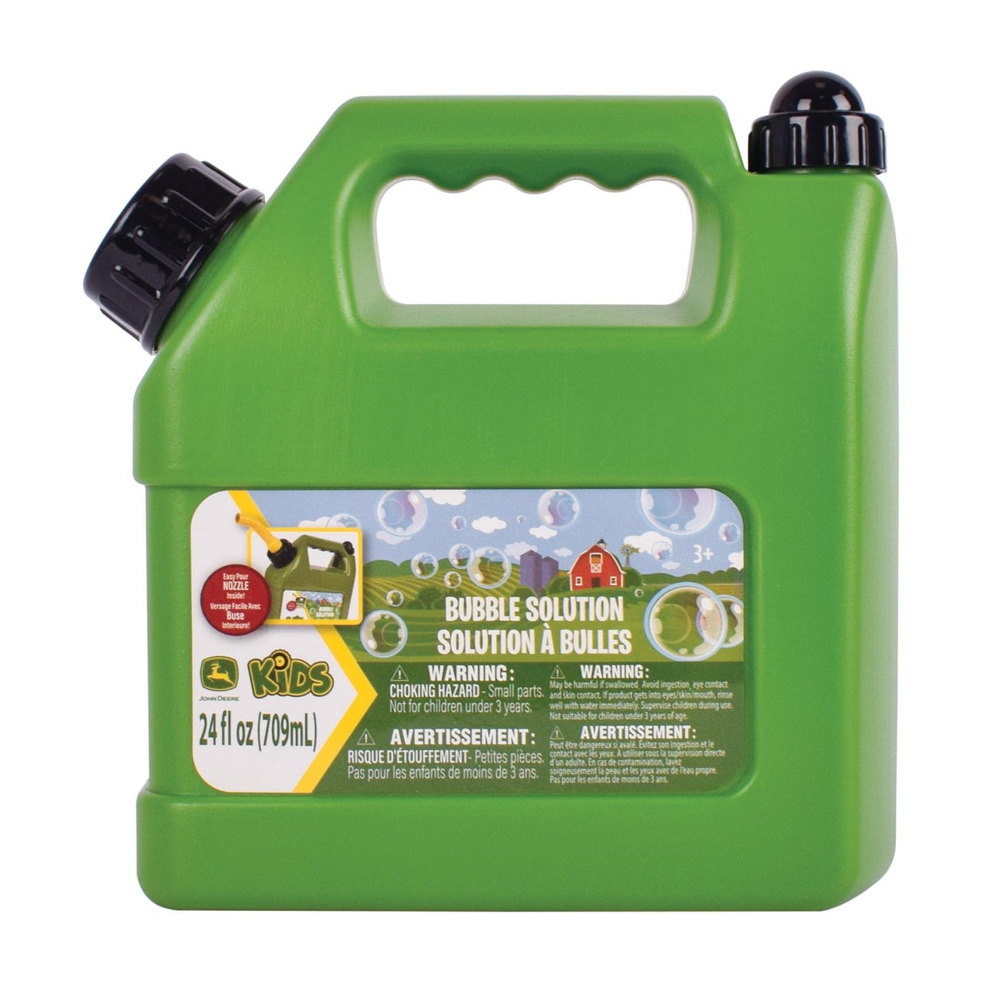 John Deere Bubble Lawn Mower for Toddlers, Bubble Blowing Machines, Indoor and Outdoor Gardening Toy, Birthday, Party Favor for Preschool Girls and Boys, No Batteries Required, 2+