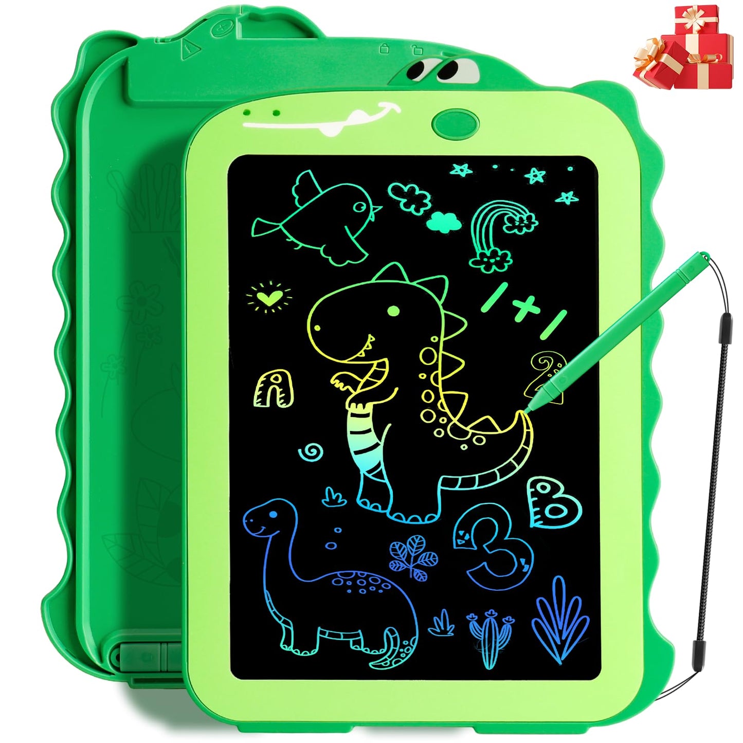 LCD Writing Tablet for Kids, Colorful Toddlers Toys Drawing Board, Educational Kid Toys, Doodle Pad Dinosaur Toys for 2 3 4 5 6 7 8 Year Old Boys Girls Birthday Party Christmas Gifts,8.5inch