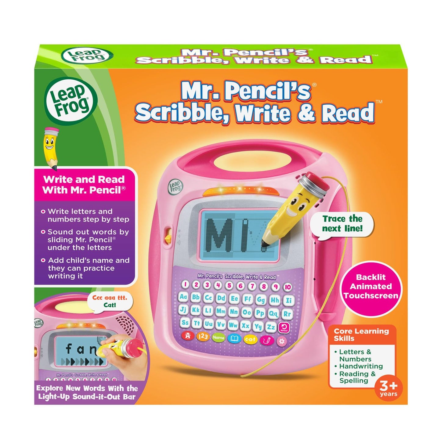 LeapFrog Mr Pencil's Scribble Write and Read, Green