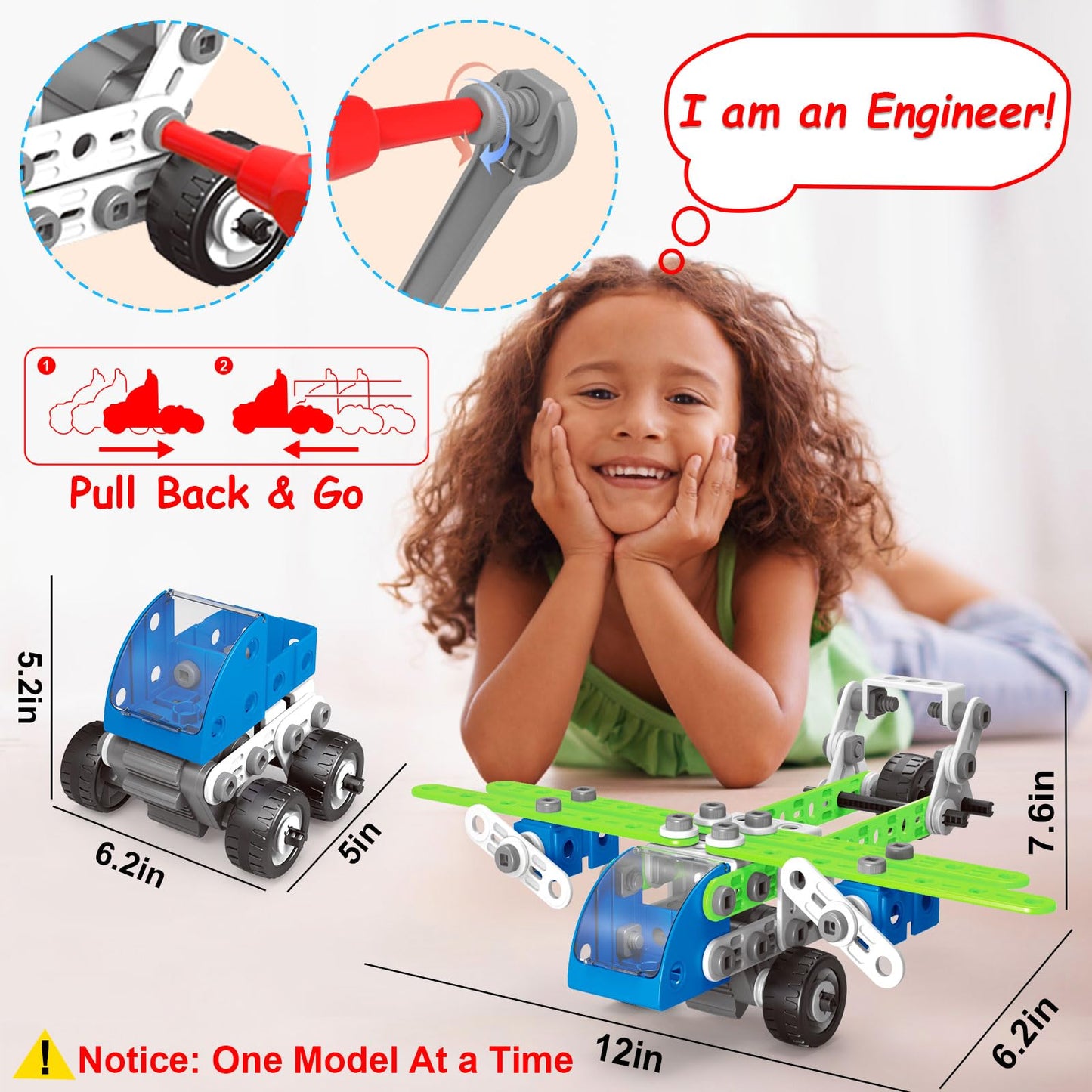 10 in 1 STEM Toys for 4 5 6 7 8+ Year Old Boy Girl Birthday Gifts Building Toys for Kids Ages 4-8 5-7 6-8 Educational Stem Activities for Boys 4-6 8-10 Construction Creative Games Holiday Idea Gift