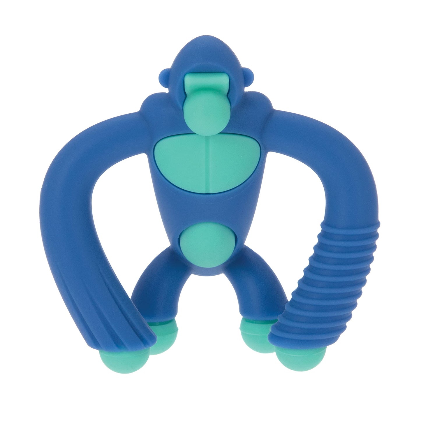 Nuby Geo Zoos Massaging Teether - Baby Teething Toy - Soft Easy Grip - 3+ Months - Elephant