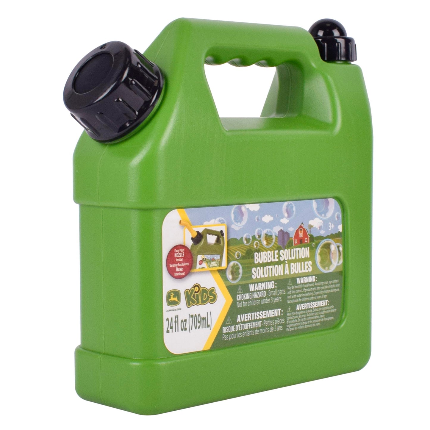 John Deere Bubble Lawn Mower for Toddlers, Bubble Blowing Machines, Indoor and Outdoor Gardening Toy, Birthday, Party Favor for Preschool Girls and Boys, No Batteries Required, 2+