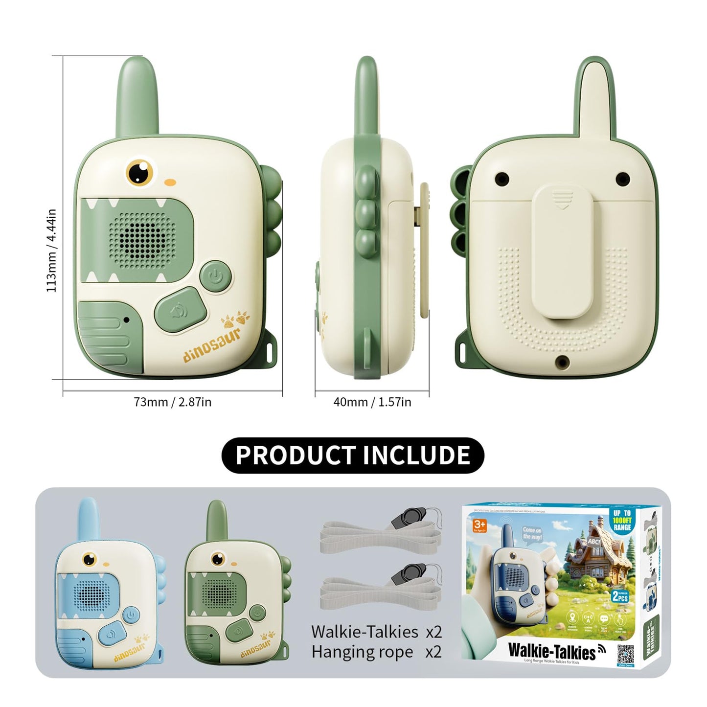 Walkie Talkies Toys for Girls:Unicorn Toys 2 Pack Birthday Gifts for 3 4 5-7 8 Year Old Girls Toy for 4 5 6 7 8-10 Year Old Camping Outdoor Games,Christmas Stocking Stuffers for Girls Kids
