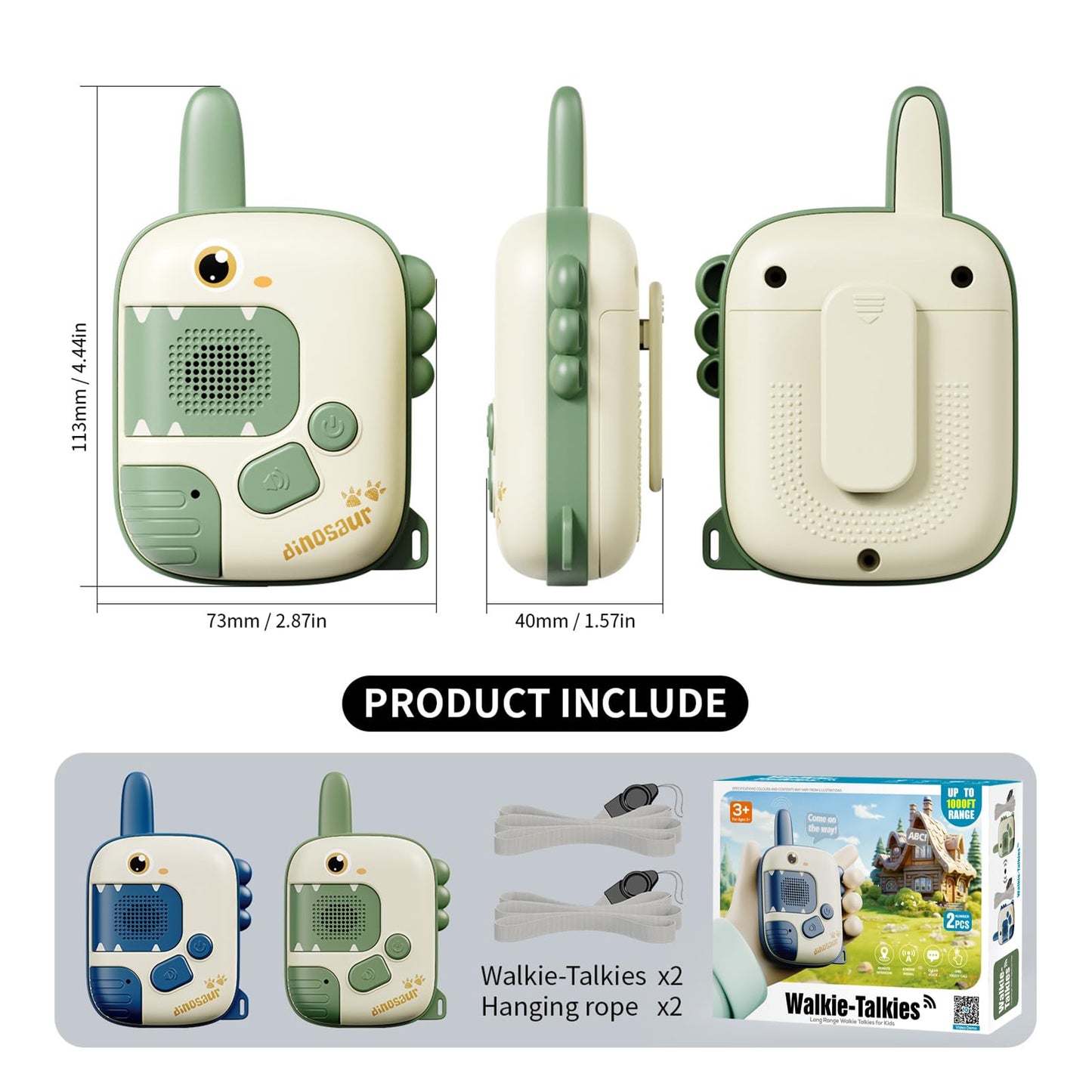 Walkie Talkies Toys for Girls:Unicorn Toys 2 Pack Birthday Gifts for 3 4 5-7 8 Year Old Girls Toy for 4 5 6 7 8-10 Year Old Camping Outdoor Games,Christmas Stocking Stuffers for Girls Kids