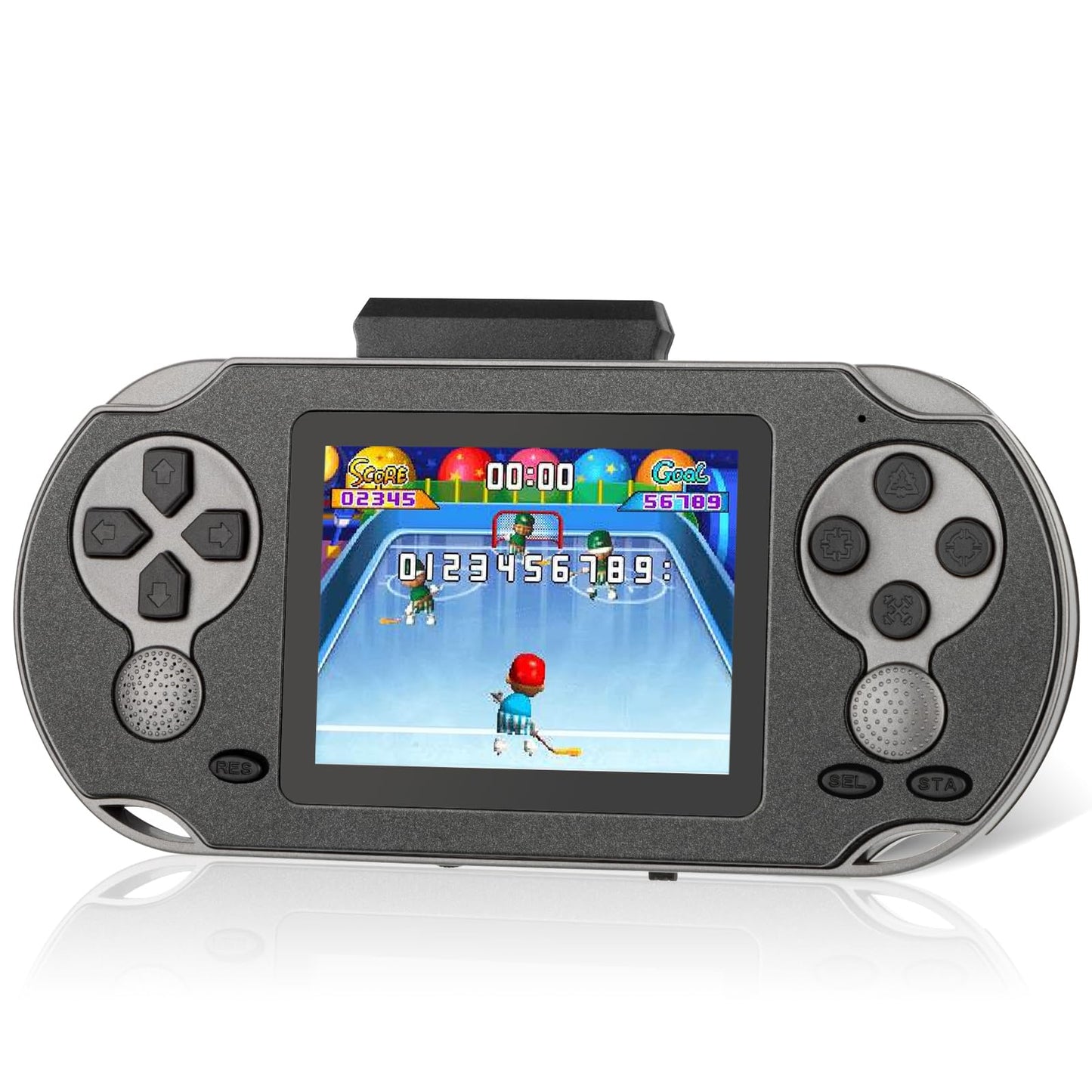 16 Bit Handheld Game for Kids Adults, 3.0'' Large Screen Preloaded 230 HD Classic Retro Video Games with USB Rechargeable Battery & 3 Game Cartridges for Birthday Gift for Kids 4-12 (Blue)