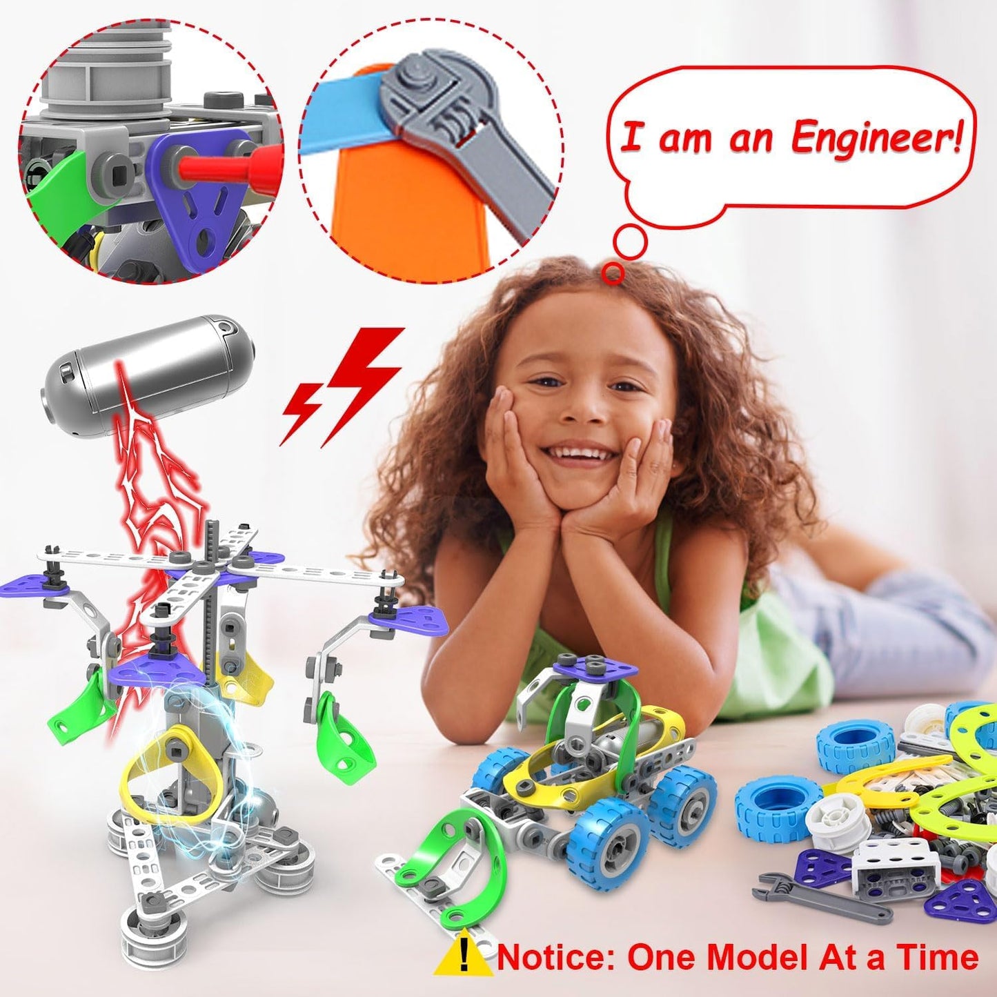 10 in 1 STEM Toys for 4 5 6 7 8+ Year Old Boy Girl Birthday Gifts Building Toys for Kids Ages 4-8 5-7 6-8 Educational Stem Activities for Boys 4-6 8-10 Construction Creative Games Holiday Idea Gift