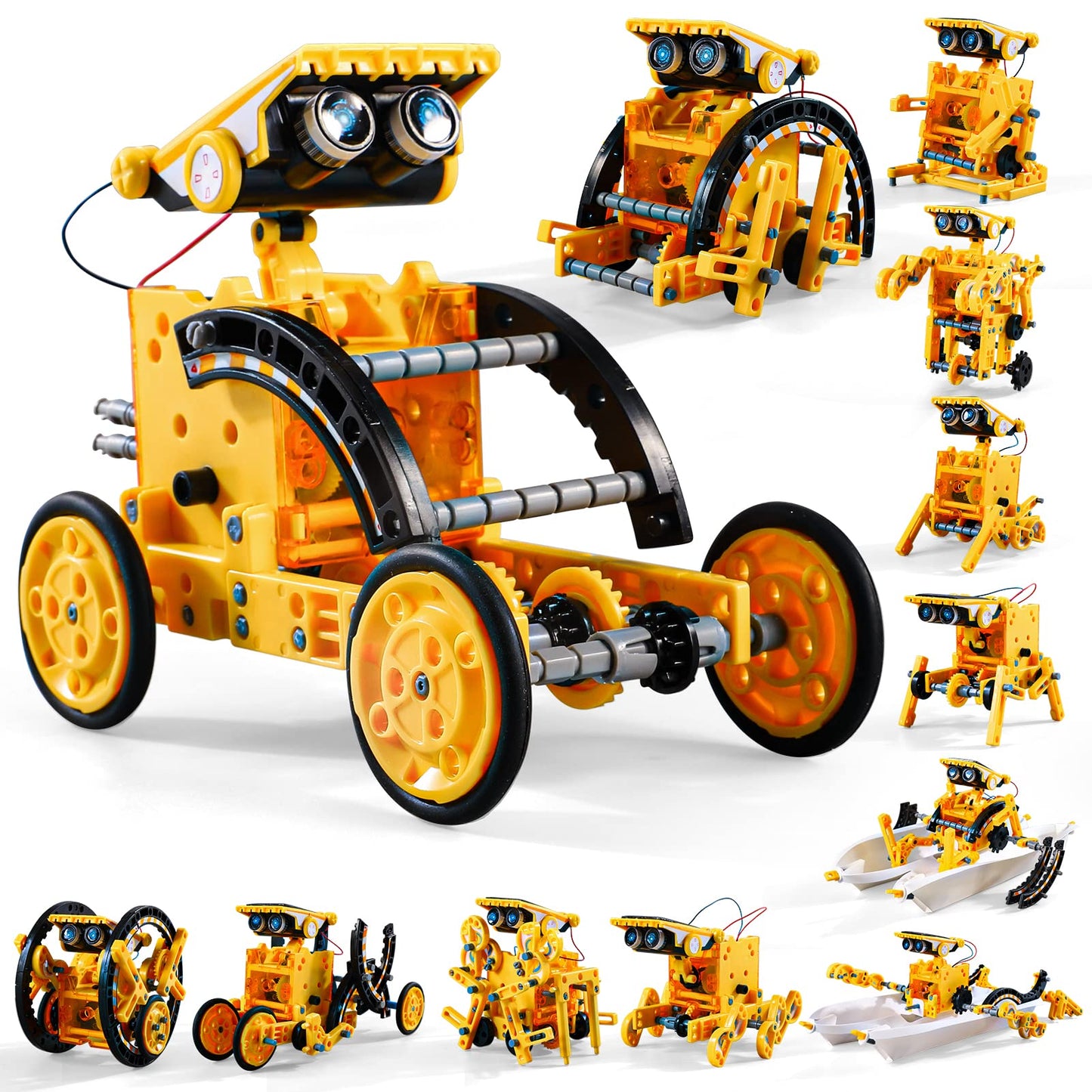 Lucky Doug Toys for Ages 8-13, 12-in-1 STEM Solar Robot Kit Toys Gifts for Kids 8 9 10 11 12 13 Years Old, Educational Building Science Experiment Set Birthday for Kids Boys Girls