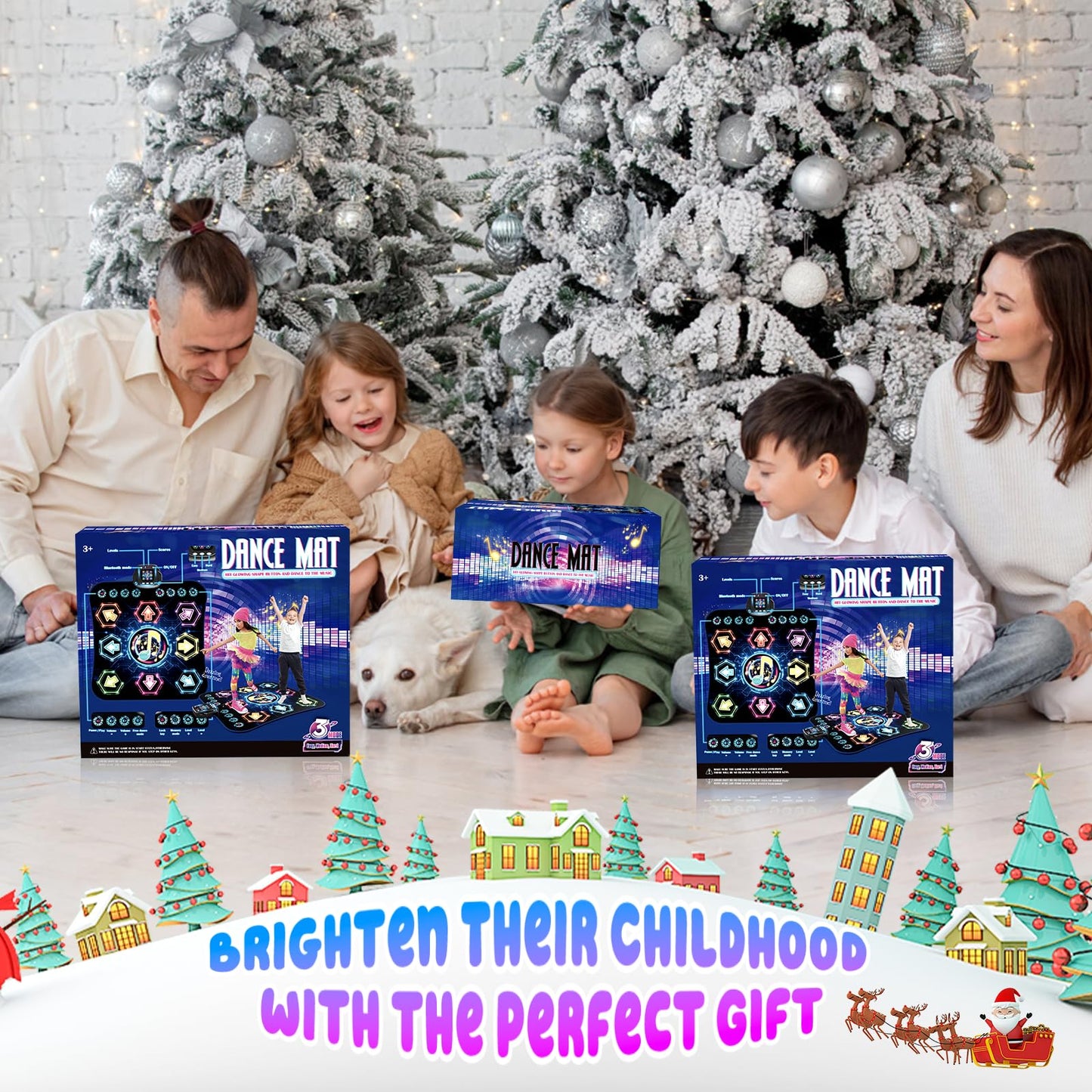 Dance Mat for 3-12 Year Old Girls, Electronic Dance Pad with 8 Button & Wireless Bluetooth, Music Dance Toy Birthday Xmas Gifts for Kids 3 4 5 6 7 8 9 10+ Year Old