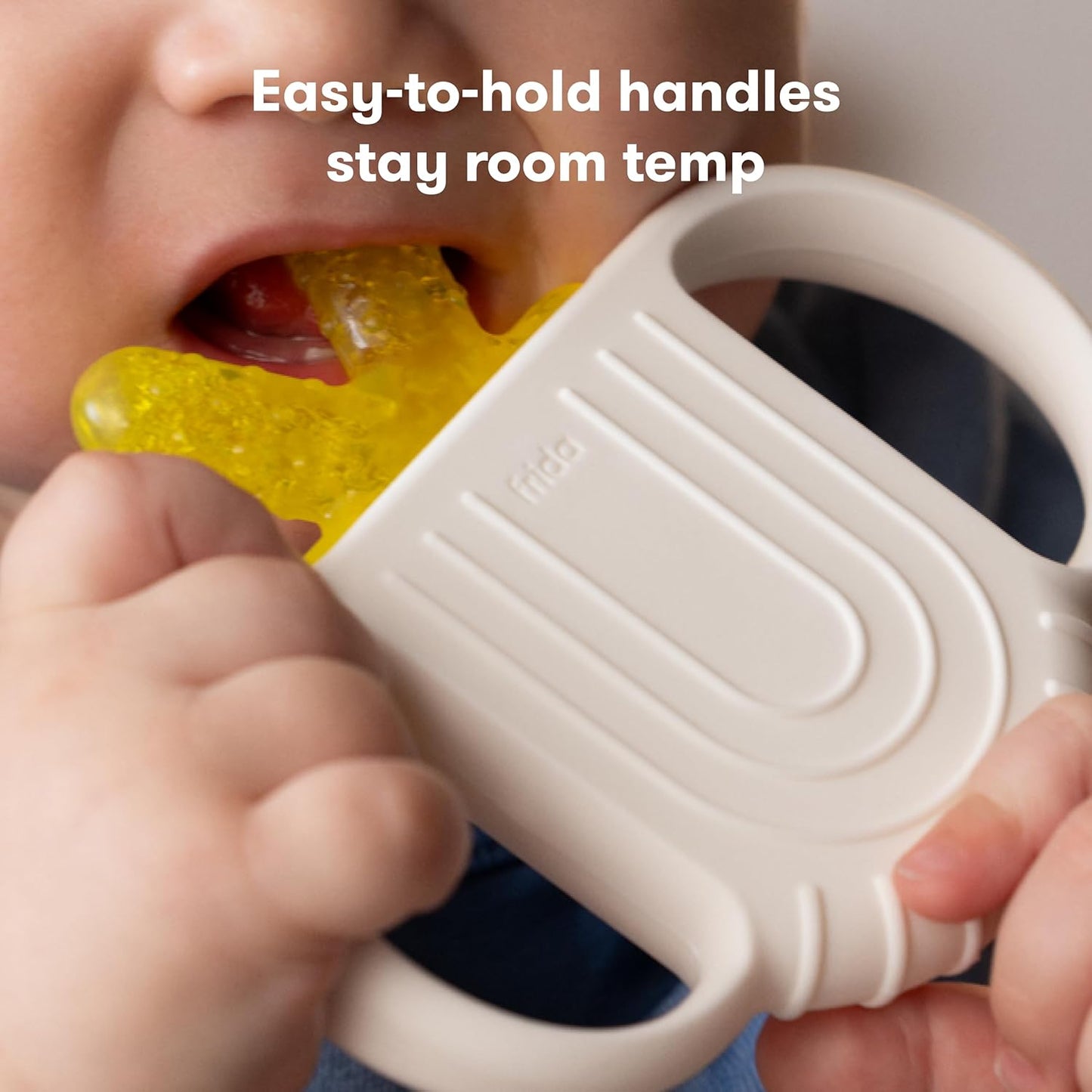 Frida Baby Teething Relief Not-Too-Cold-to-Hold Baby Teether BPA-Free Silicone Teething Toys