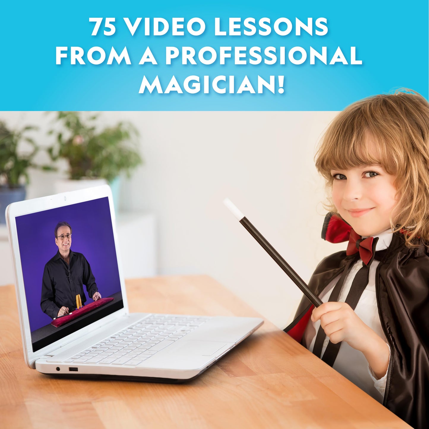 National Geographic Kids Magic Set - 45 Magic Tricks for Kids to Perform with Step-by-Step Video Instructions for Each Trick Provided by a Professional Magician, Toys for Boys and Girls