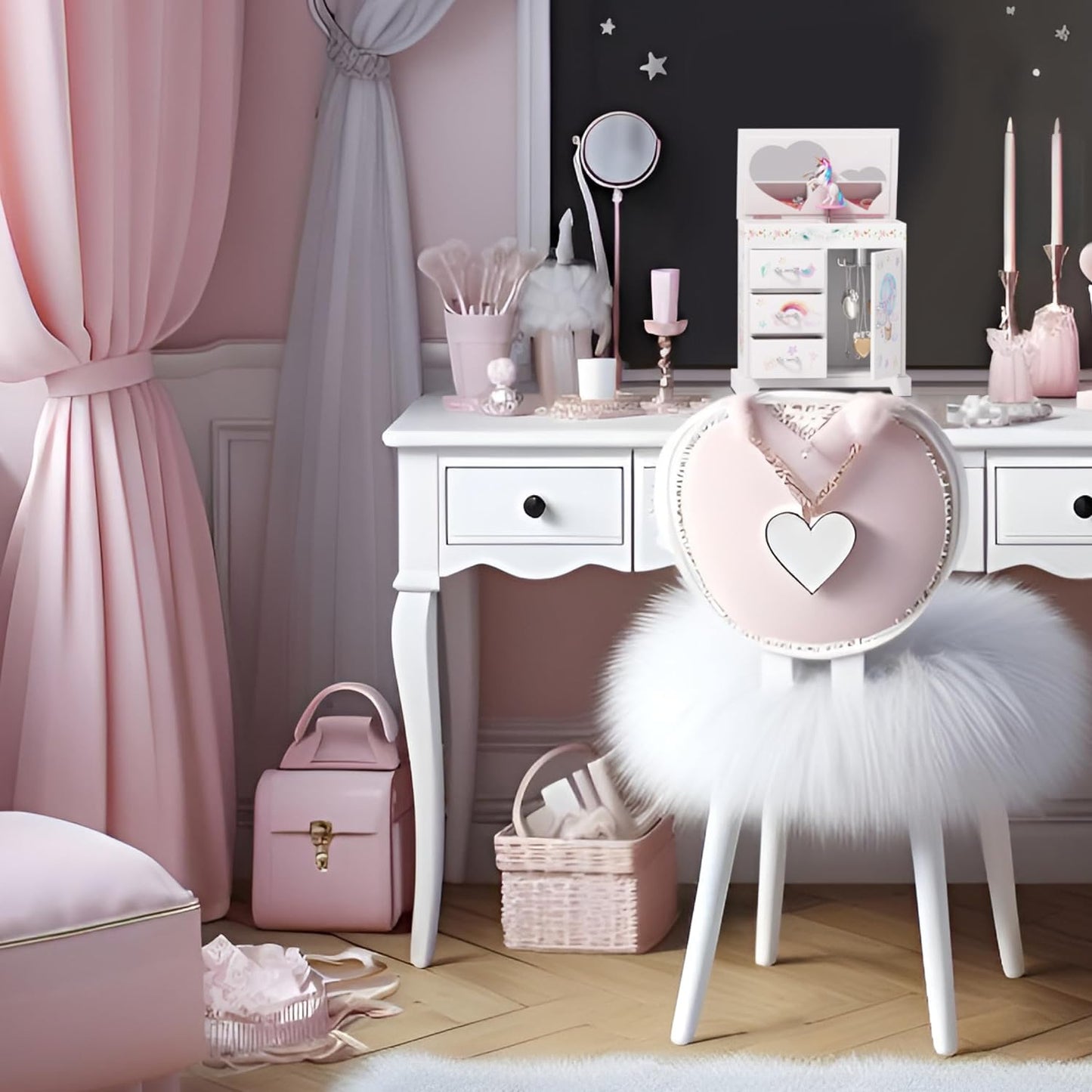 Unicorn Musical Jewelry Box for Kids - Gifts for Girls, Ages 3-8, Best Princess Room Toys Gift for Age 3, 4, 5, 6, 7, 8 Year Old Little Girl - Birthday Present Toy Ideas Music