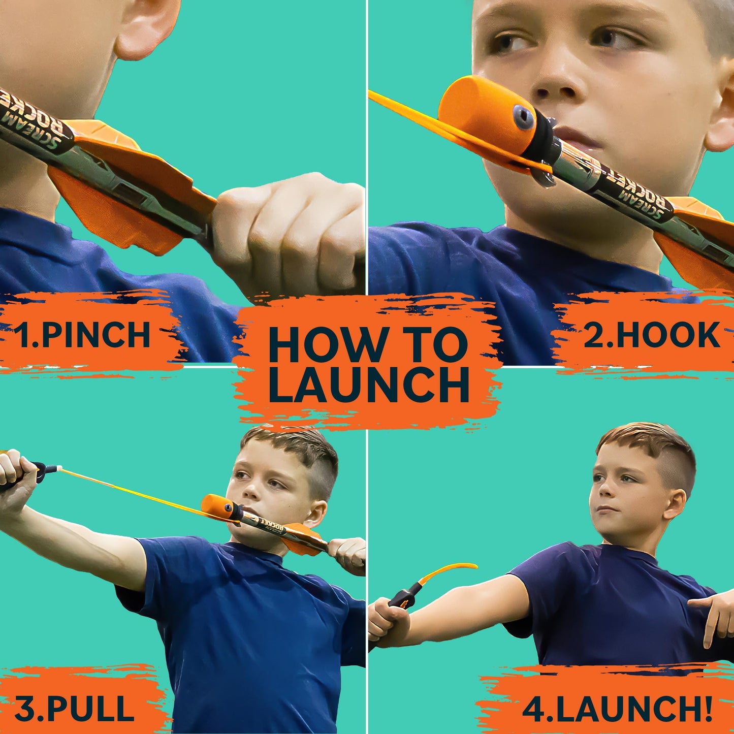 Toy Rocket Launcher for Kids: Slingshot Rockets Outdoor Toys & Beach Games - Water Summer Birthday Gifts for Boys & Girls All Ages 8 & Up - Pool Toys & Boy Gifts for 8 9 10 11 12 Year Old Gift Ideas