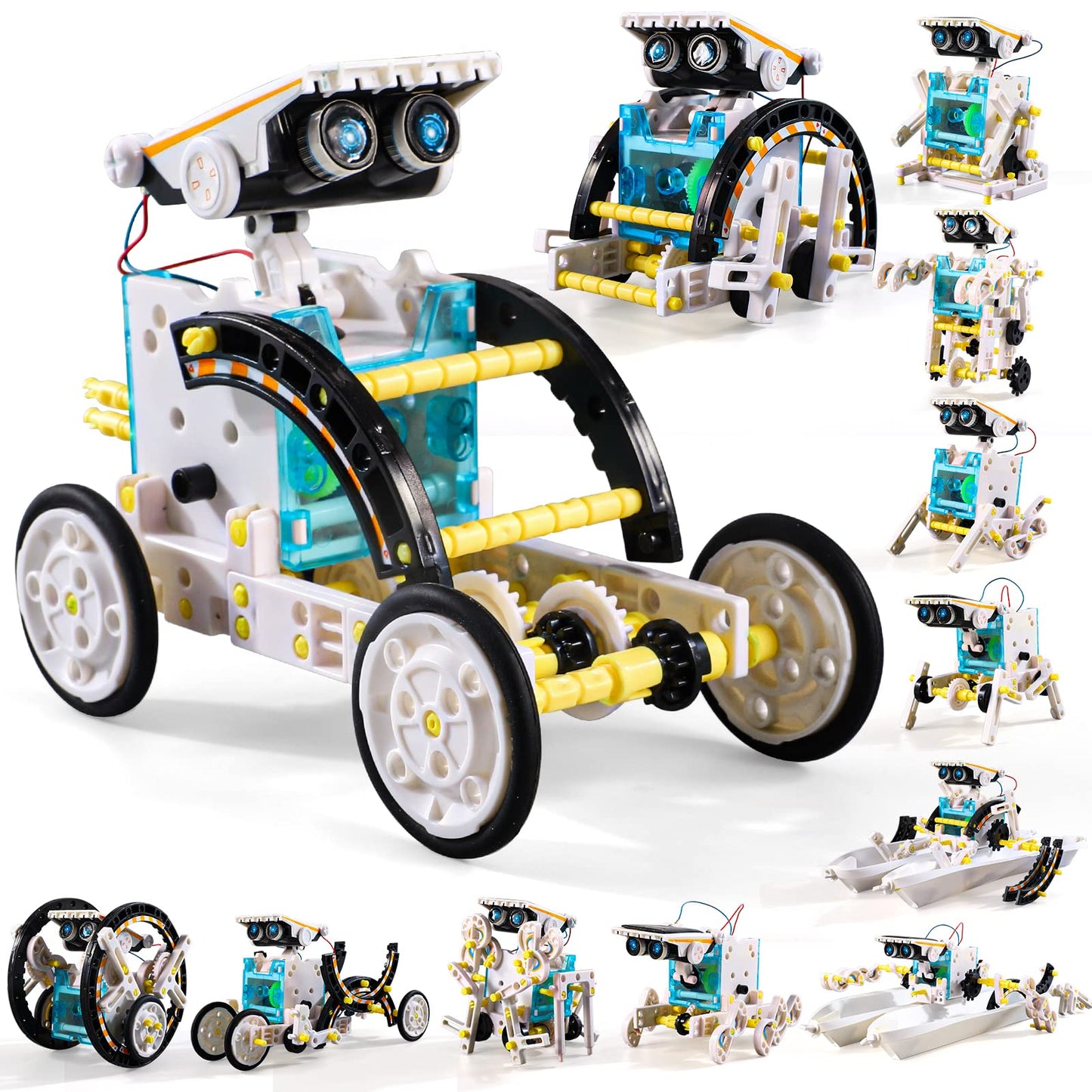 Lucky Doug Toys for Ages 8-13, 12-in-1 STEM Solar Robot Kit Toys Gifts for Kids 8 9 10 11 12 13 Years Old, Educational Building Science Experiment Set Birthday for Kids Boys Girls