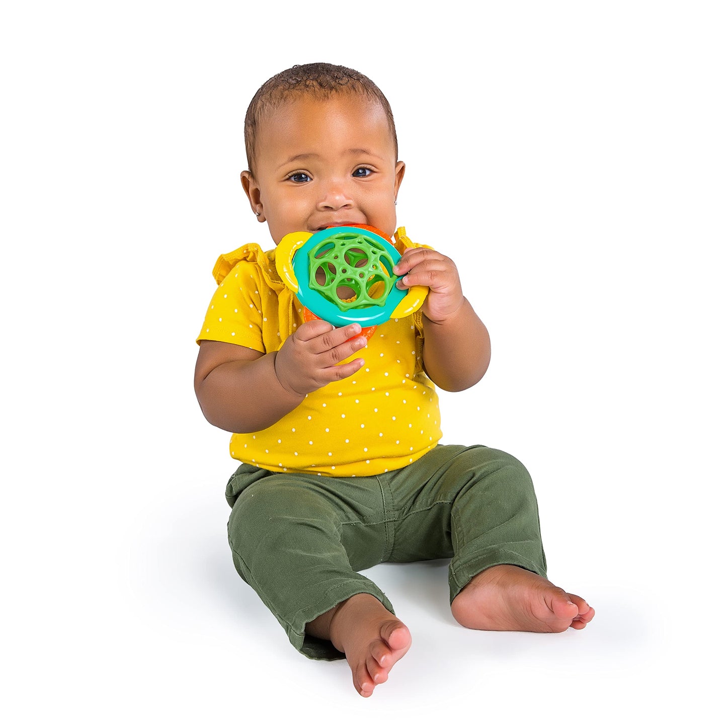Bright Starts Oball Shaker Rattle Toy, Ages Newborn Plus