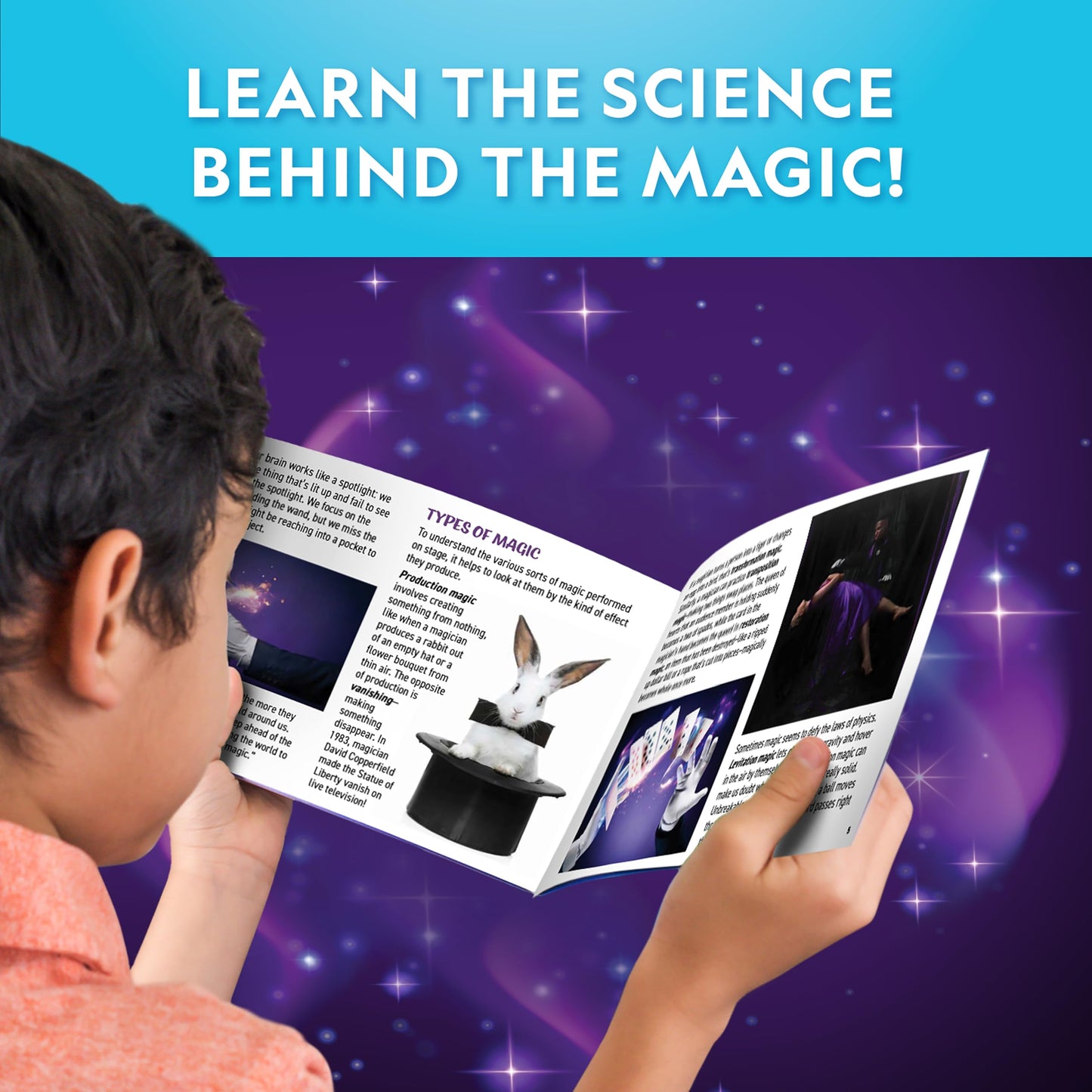 National Geographic Kids Magic Set - 45 Magic Tricks for Kids to Perform with Step-by-Step Video Instructions for Each Trick Provided by a Professional Magician, Toys for Boys and Girls