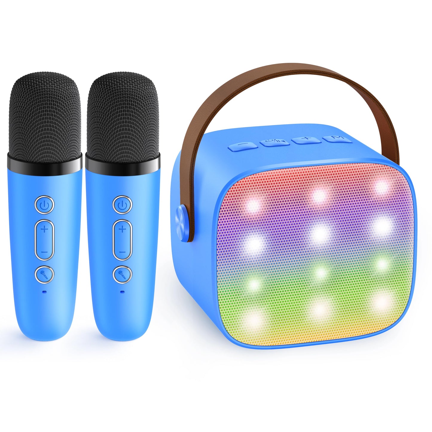 YLL Mini Karaoke Machine with 2 Wireless Microphones, TOP Kids Gifts for Girls Ages 3, 4, 5, 6, 7, 8, 9,10,11,12 +Year Old, 4-12 Years Old Birthday Toy Gift for Girls Boys Party (Purple)