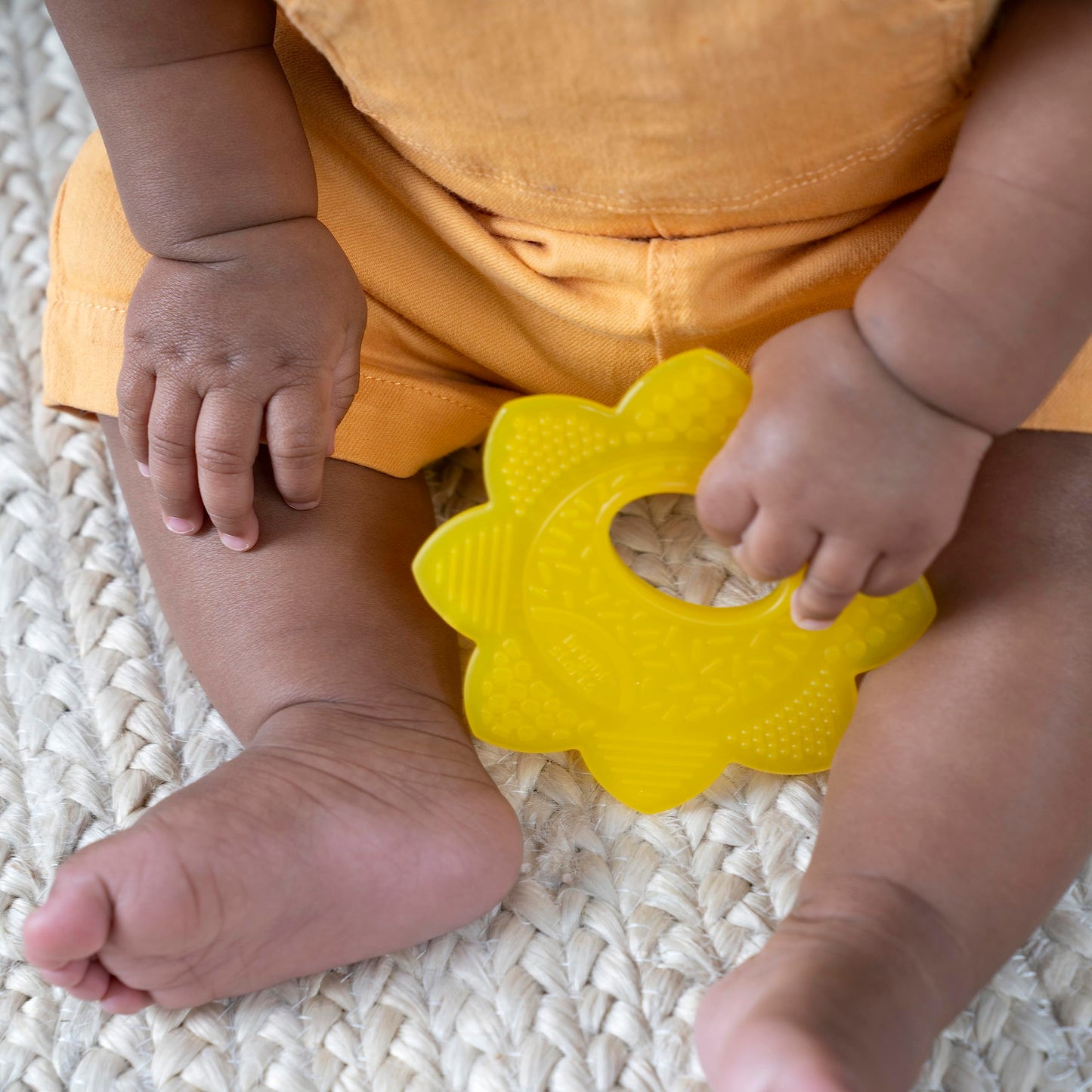 Bright Starts Grab & Spin Baby Rattle & BPA-Free Teether Toy, Ages 3 Months+
