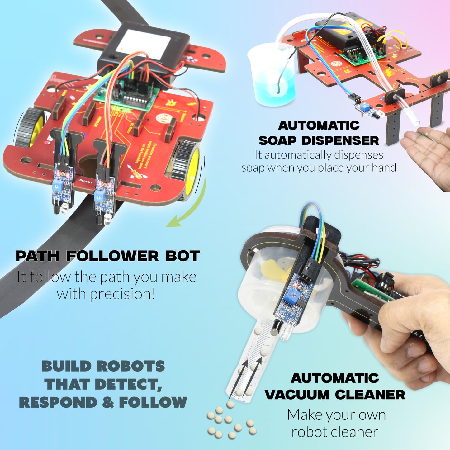 Butterfly Edufields 10in1 STEM Robotics Kit for Kids 8-12-14, Robot Kit for 8-10, Electronics for Kids 8-12, Engineering Kits for Kids Age 8-12, Science Kits for Kids Age 12-14, Circuit Board for Kids