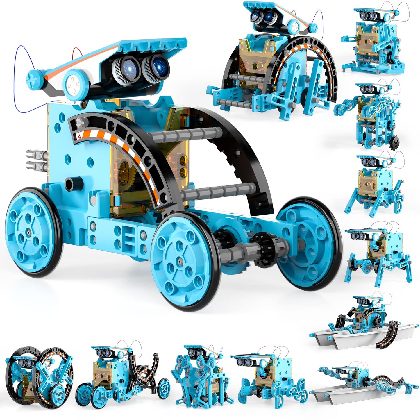 Lucky Doug Toys for Ages 8-13, 12-in-1 STEM Solar Robot Kit Toys Gifts for Kids 8 9 10 11 12 13 Years Old, Educational Building Science Experiment Set Birthday for Kids Boys Girls