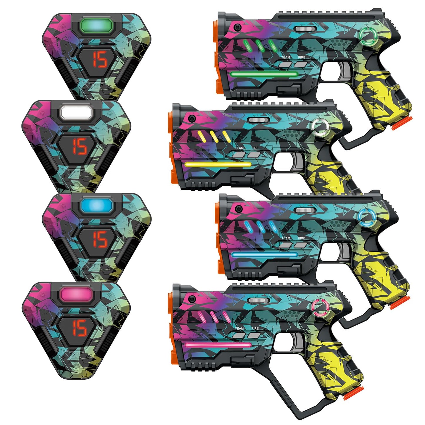 Laser Tag Set of 2, Lazer Tag Game for Kids Indoor & Outdoor Play, Gift Ideas for Kids Teens and Adults, Cool Toys for Teenage Ages 8 9 10 11 12+Year Old Boy & Girls