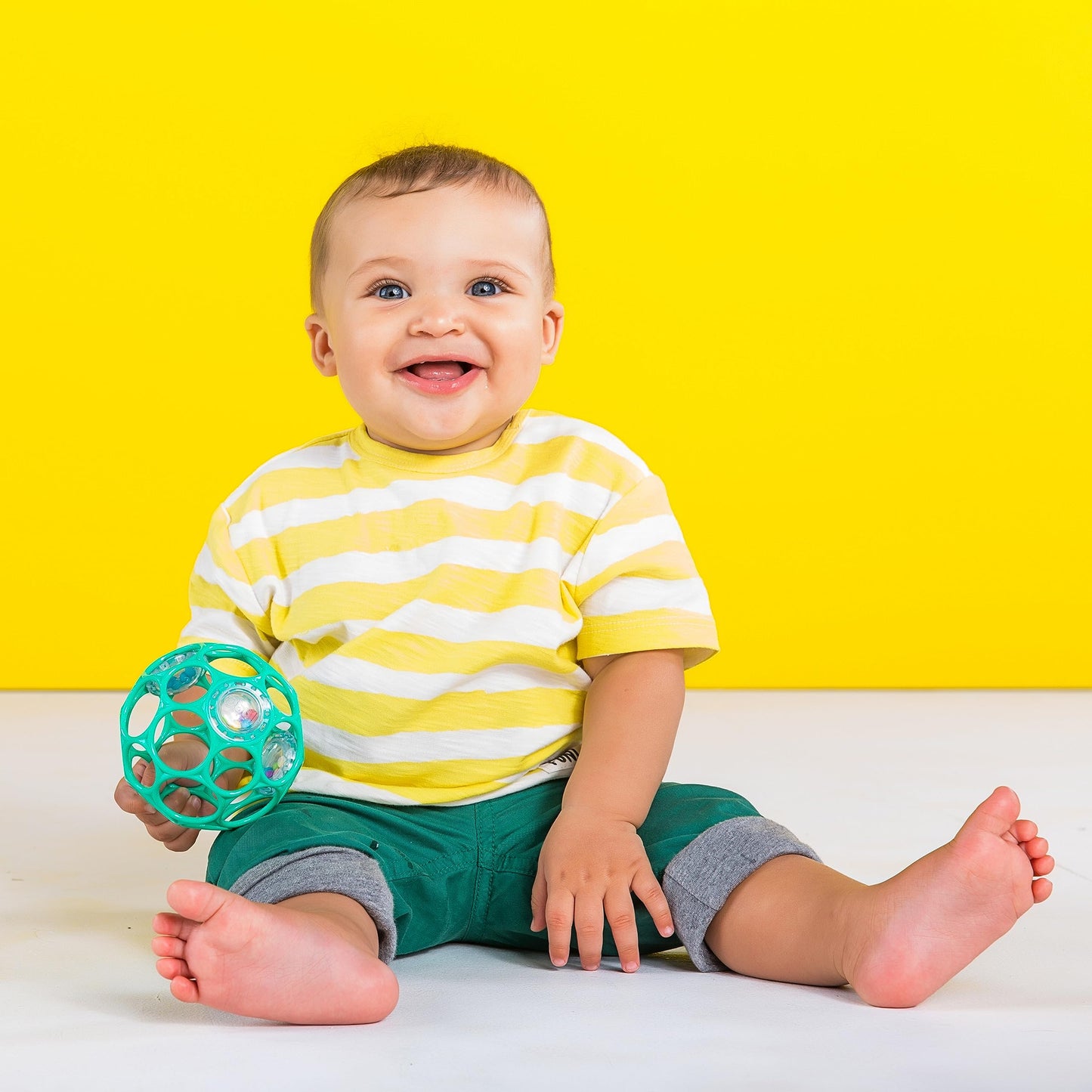 Bright Starts Oball Shaker Rattle Toy, Ages Newborn Plus