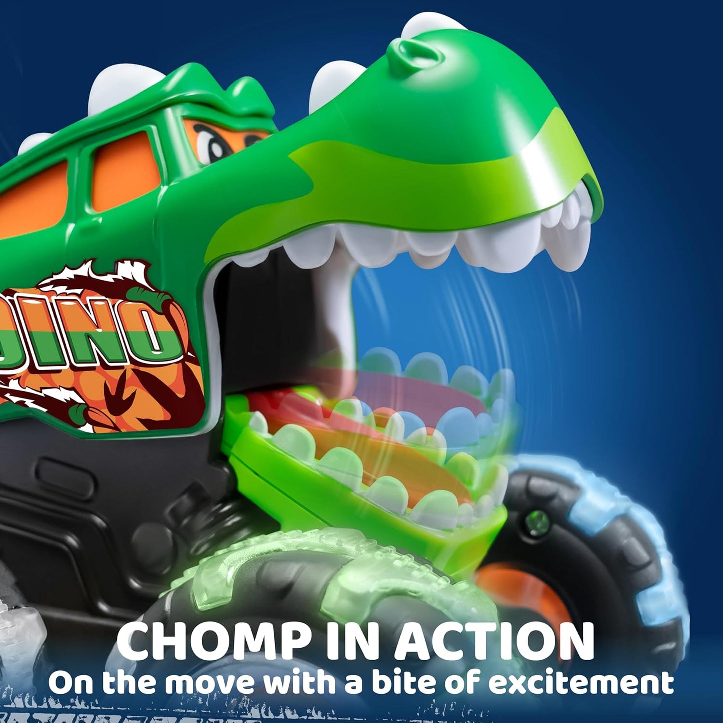 JOYIN 3 Pack Monster Truck Toy - Motion Activated Light-Up Cars for Toddlers - Monster Treads Lightning Wheels - Baby Toy Present - Press & Go Cars for Boys Girls Birthday Gifts Easter Basket Stuffer