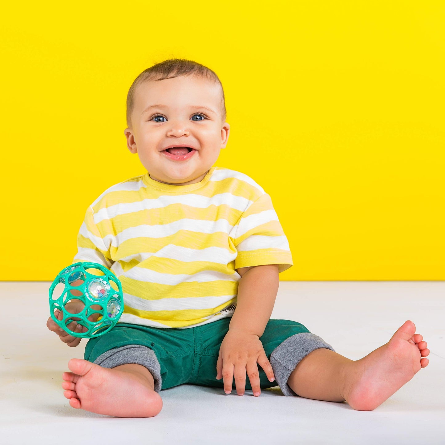Bright Starts Oball Shaker Rattle Toy, Ages Newborn Plus