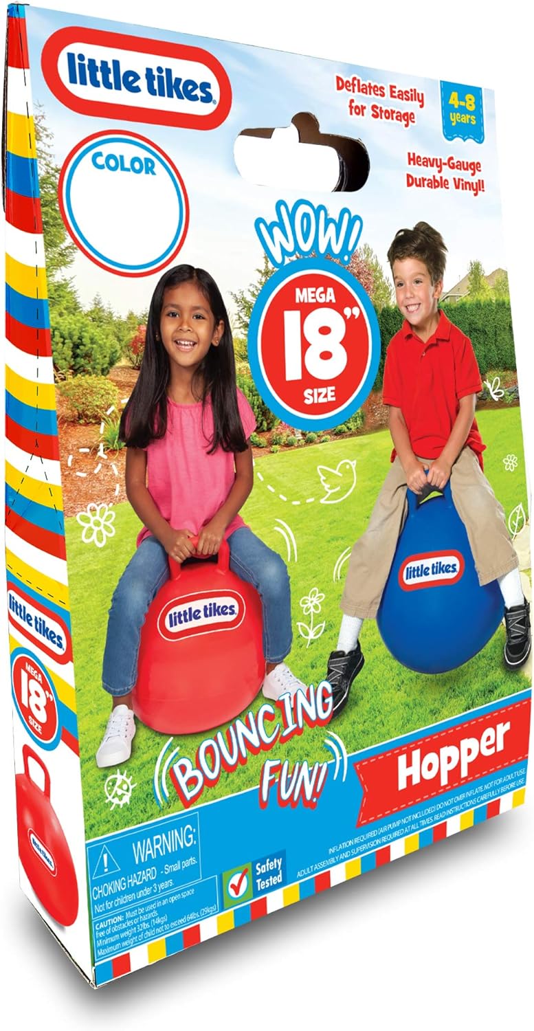 Little Tikes 18" Red Inflatable Hopper Ball for Kids Ages 4-8
