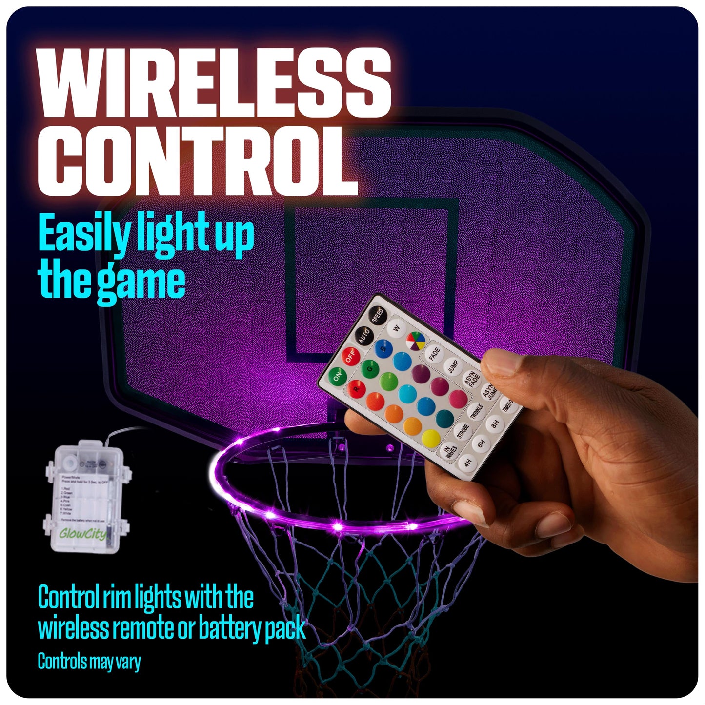 GlowCity Glow in The Dark Basketball for Teen Boy - Glowing Red Basket Ball, Light Up LED Toy for Night Ball Games - Sports Stuff & Gadgets for Kids Age 8 Years Old and Up. Great Gift for Boys & Girls