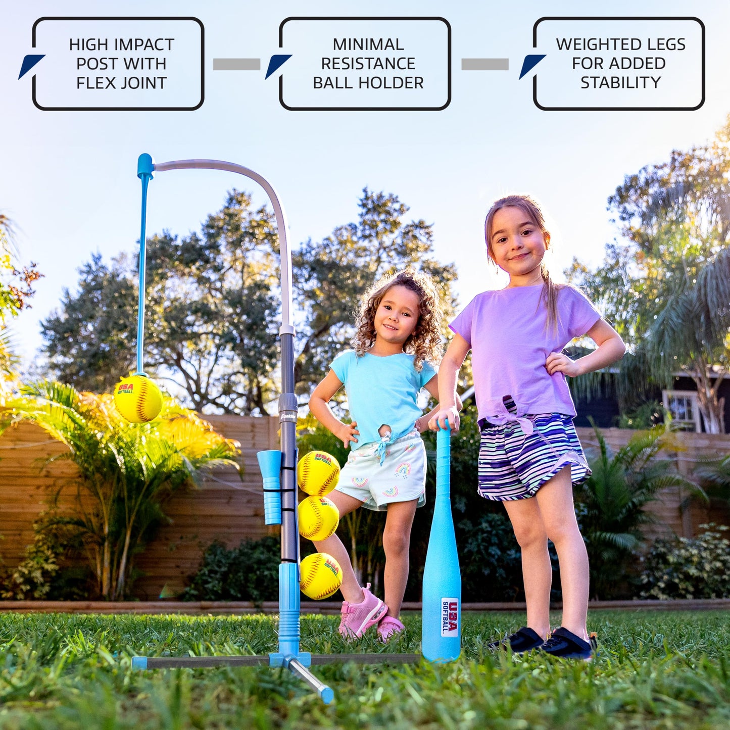Franklin Sports Grow-with-Me Kids Baseball Batting Tee + Stand Set for Youth + Toddlers - Youth Baseball, Softball + Teeball Hitting Tee Set for Boys + Girls