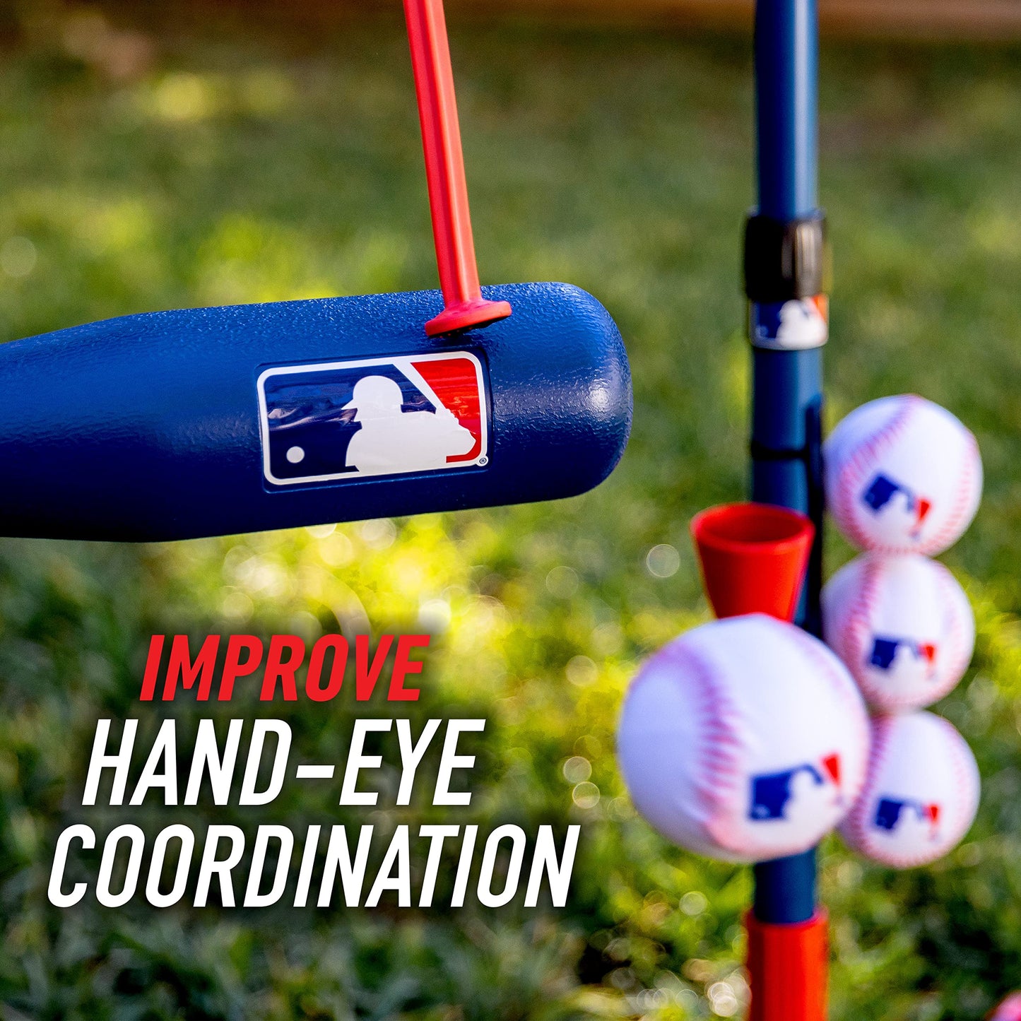 Franklin Sports Grow-with-Me Kids Baseball Batting Tee + Stand Set for Youth + Toddlers - Youth Baseball, Softball + Teeball Hitting Tee Set for Boys + Girls