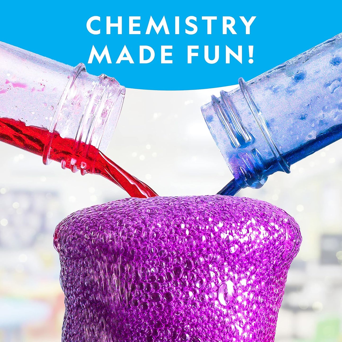 Stunning Chemistry Set - Mega Science Kit with 100+ Easy Experiments- Make a Volcano and Launch a Rocket, STEM Projects for Kids Ages 8-12, Science Toys (Amazon Exclusive)