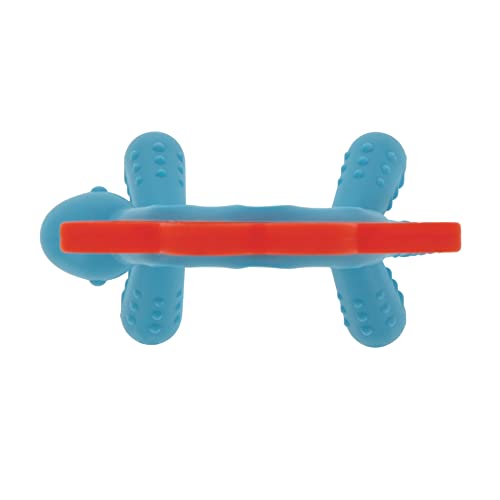 Nuby Geo Zoos Massaging Teether - Baby Teething Toy - Soft Easy Grip - 3+ Months - Elephant