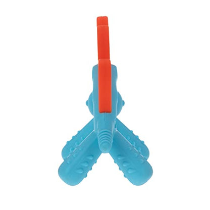 Nuby Geo Zoos Massaging Teether - Baby Teething Toy - Soft Easy Grip - 3+ Months - Elephant