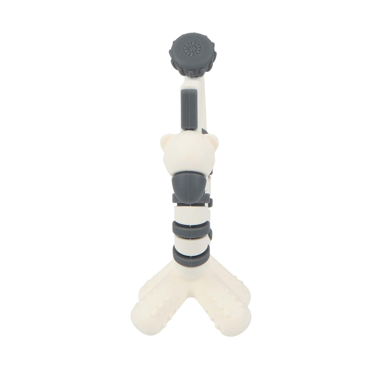 Nuby Geo Zoos Massaging Teether - Baby Teething Toy - Soft Easy Grip - 3+ Months - Elephant