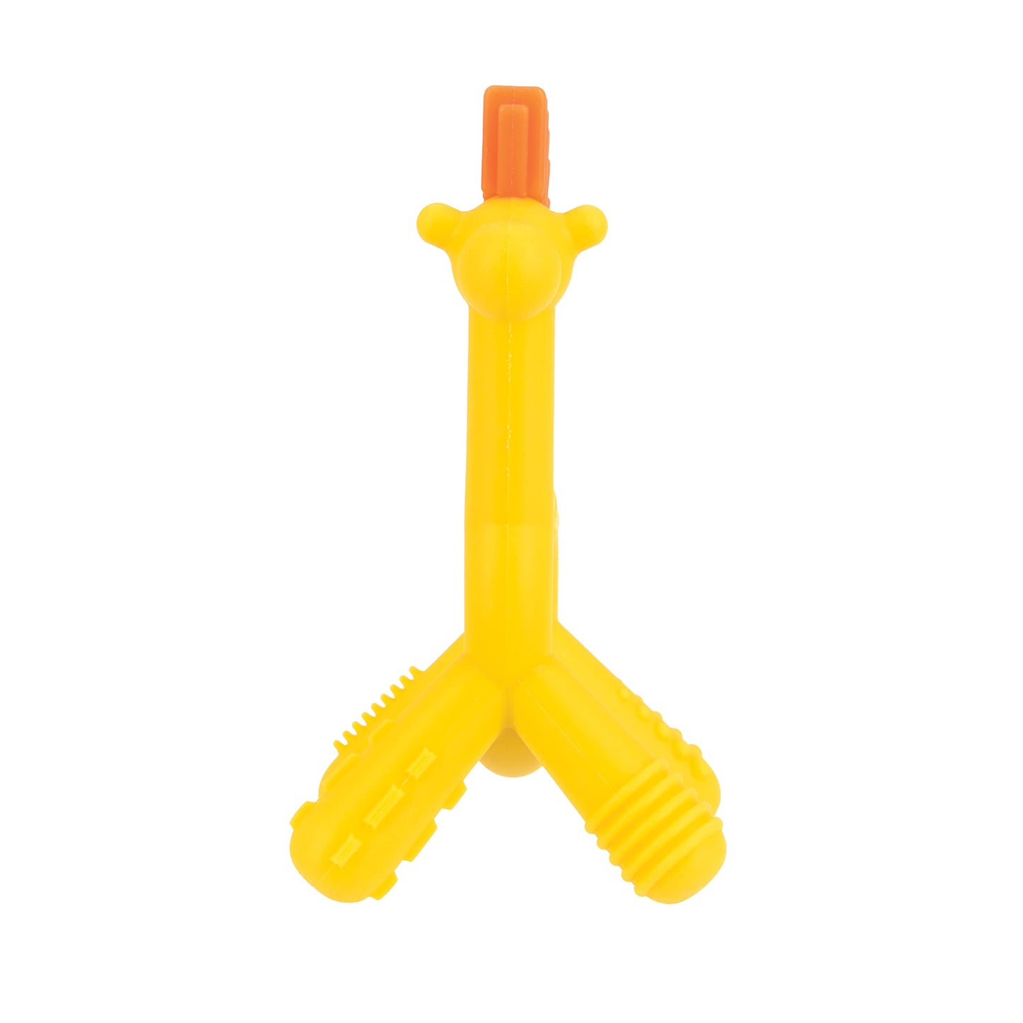 Nuby Geo Zoos Massaging Teether - Baby Teething Toy - Soft Easy Grip - 3+ Months - Elephant