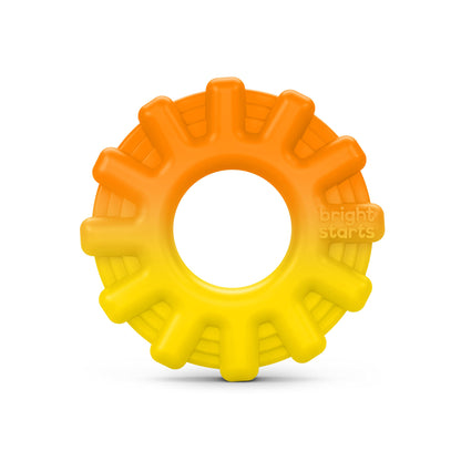 Bright Starts Grab & Spin Baby Rattle & BPA-Free Teether Toy, Ages 3 Months+