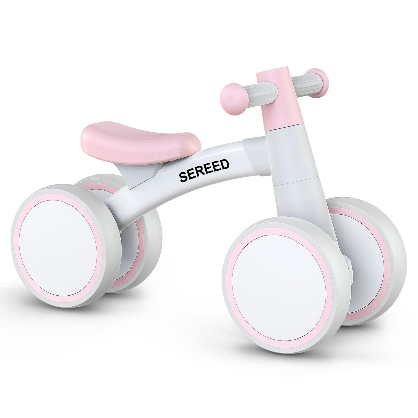 SEREED Baby Balance Bike for 1 Year Old Boys Girls 12-24 Month Toddler Balance Bike, 4 Wheels Toddler First Bike, First Birthday Gifts