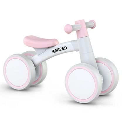 SEREED Baby Balance Bike for 1 Year Old Boys Girls 12-24 Month Toddler Balance Bike, 4 Wheels Toddler First Bike, First Birthday Gifts