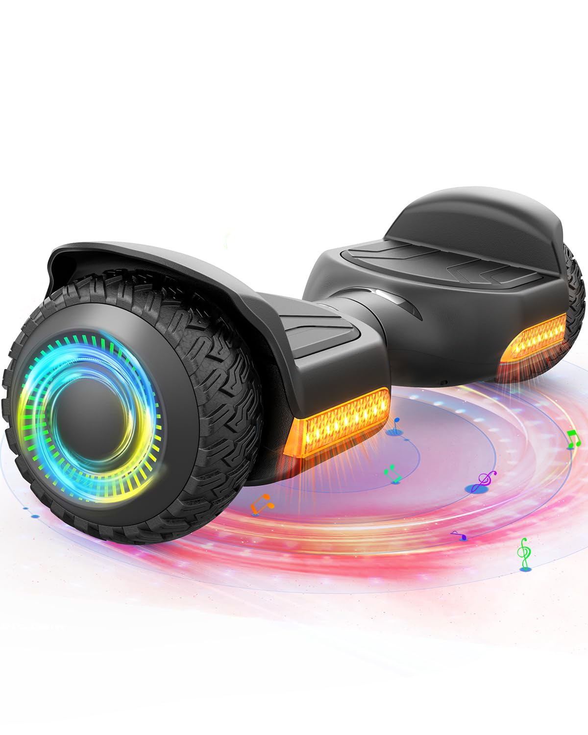 Gyroor Hoverboard New G13 All Terrain Hoverboard with LED Lights & 500W Motor, Self Balancing Off Road Hoverboards with Bluetooth for Kids ages 6-12 and Adults