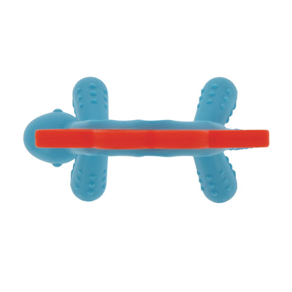 Nuby Geo Zoos Massaging Teether - Baby Teething Toy - Soft Easy Grip - 3+ Months - Elephant